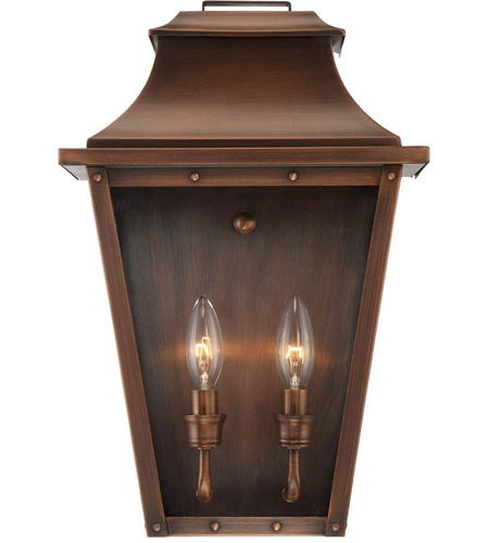 Acclaim Lighting 8424CP Coventry 2 Light 17 inch Copper Patina Exterior Pocket Wall Mount photo