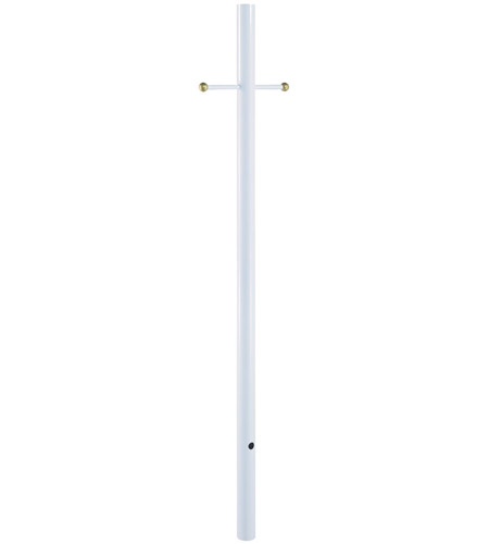 Acclaim Lighting 96WH Direct Burial 84 inch Gloss White Exterior Lamp Post photo
