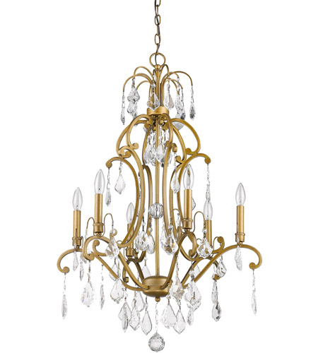Acclaim Lighting IN11356AG Claire 6 Light 24 inch Antique Gold Chandelier Ceiling Light photo