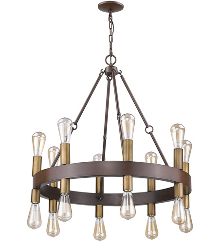 Acclaim Lighting IN11385W Cumberland 16 Light 28 inch Faux Wood Finish Chandelier Ceiling Light photo