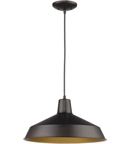 Acclaim Lighting IN31143ORB Alcove 1 Light 16 inch Oil Rubbed Bronze Pendant Ceiling Light photo