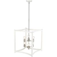 Acclaim Lighting IN20041WH Coyle 6 Light 20 inch White with Polished Nickel Cluster Pendant Ceiling Light alternative photo thumbnail