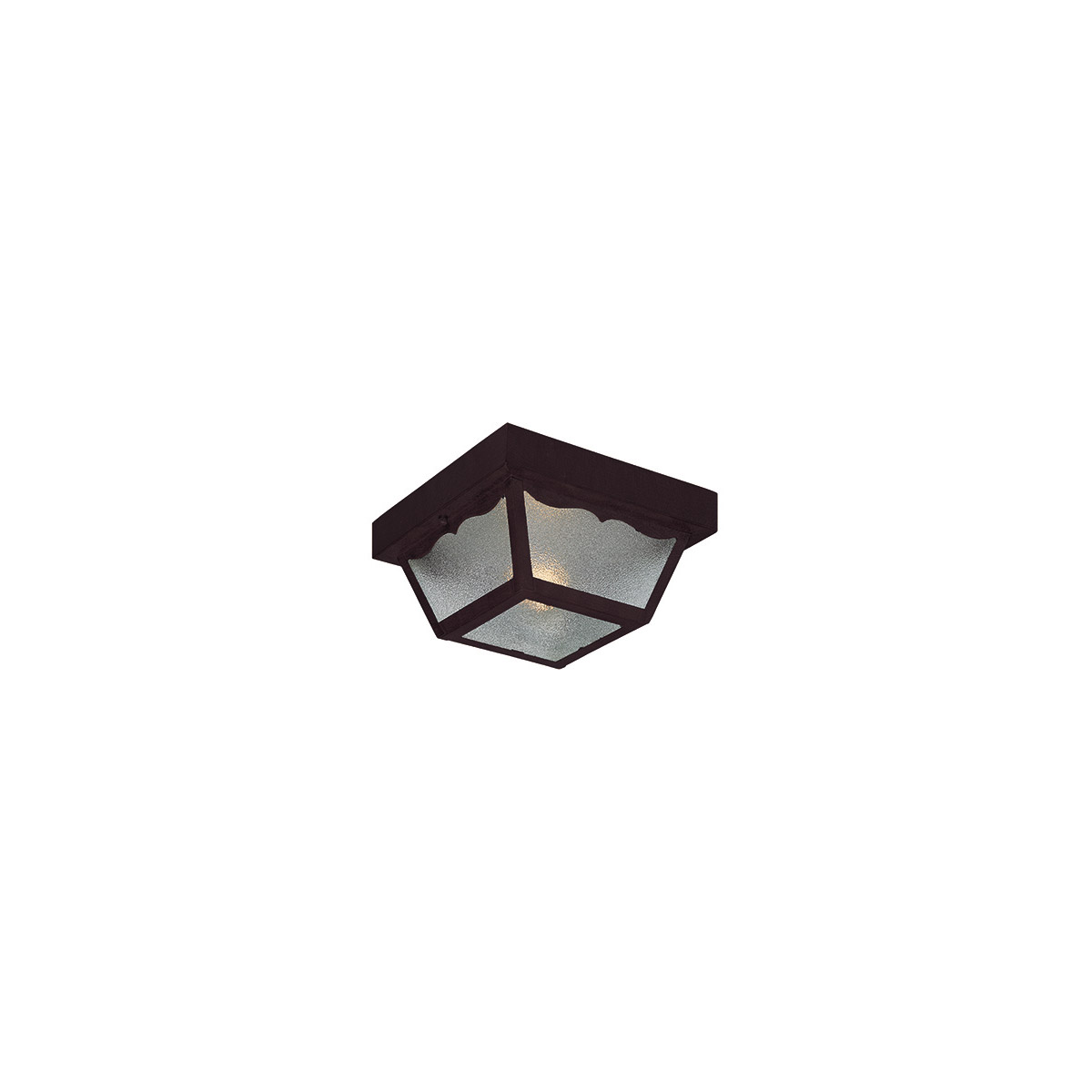 Acclaim Lighting 4901BK Builder's Choice 1 Light 8 inch Matte Black Exterior Flushmount