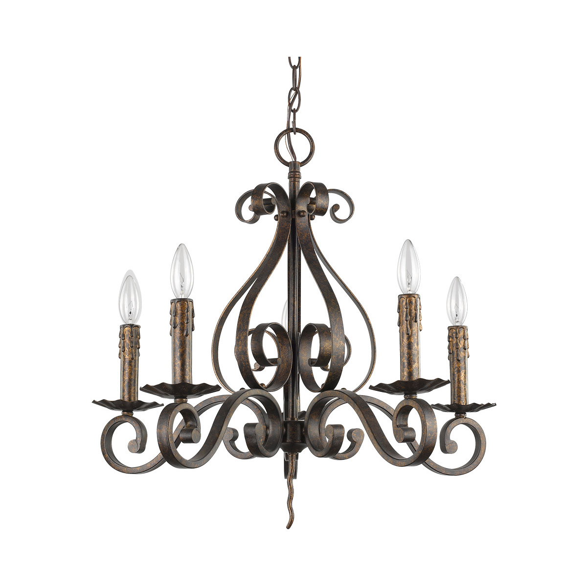 Acclaim Lighting IN11410R Lydia 5 Light 24 inch Russet Chandelier Ceiling Light