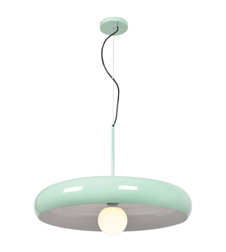 Access 23883LEDDLP-MGRN/WHT Bistro LED 24 inch Mint Green and White Pendant Ceiling Light photo