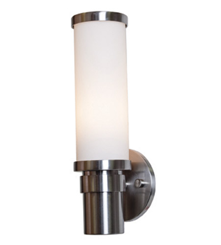 Access Lighting Zylinder 1 Light Sconce in Brushed Steel 50569-BS/OPL photo
