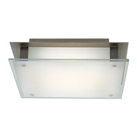 Access Lighting Vision 1 Light Flushmount in Brushed Steel with Frosted Glass 50031LED-BS/FST photo thumbnail