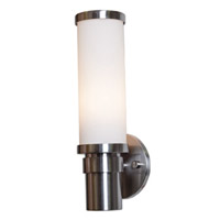 Access Lighting Zylinder 1 Light Sconce in Brushed Steel 50569-BS/OPL photo thumbnail