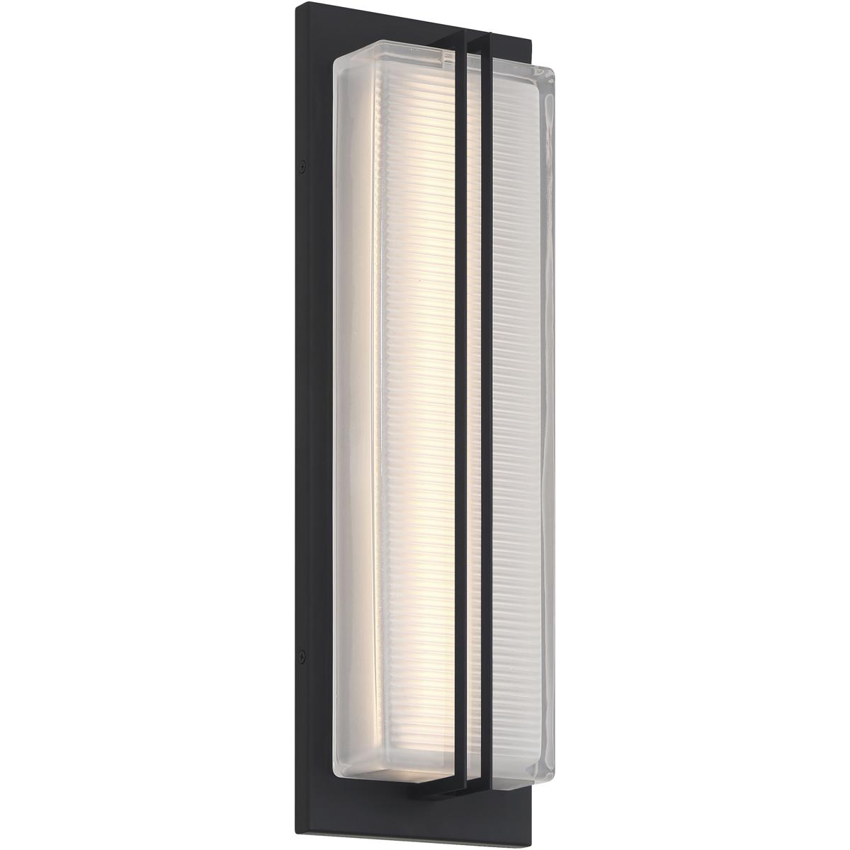 Access 19989LEDMG-BL/FST Driftwood 6 inch Black ADA Wall Sconce Wall Light