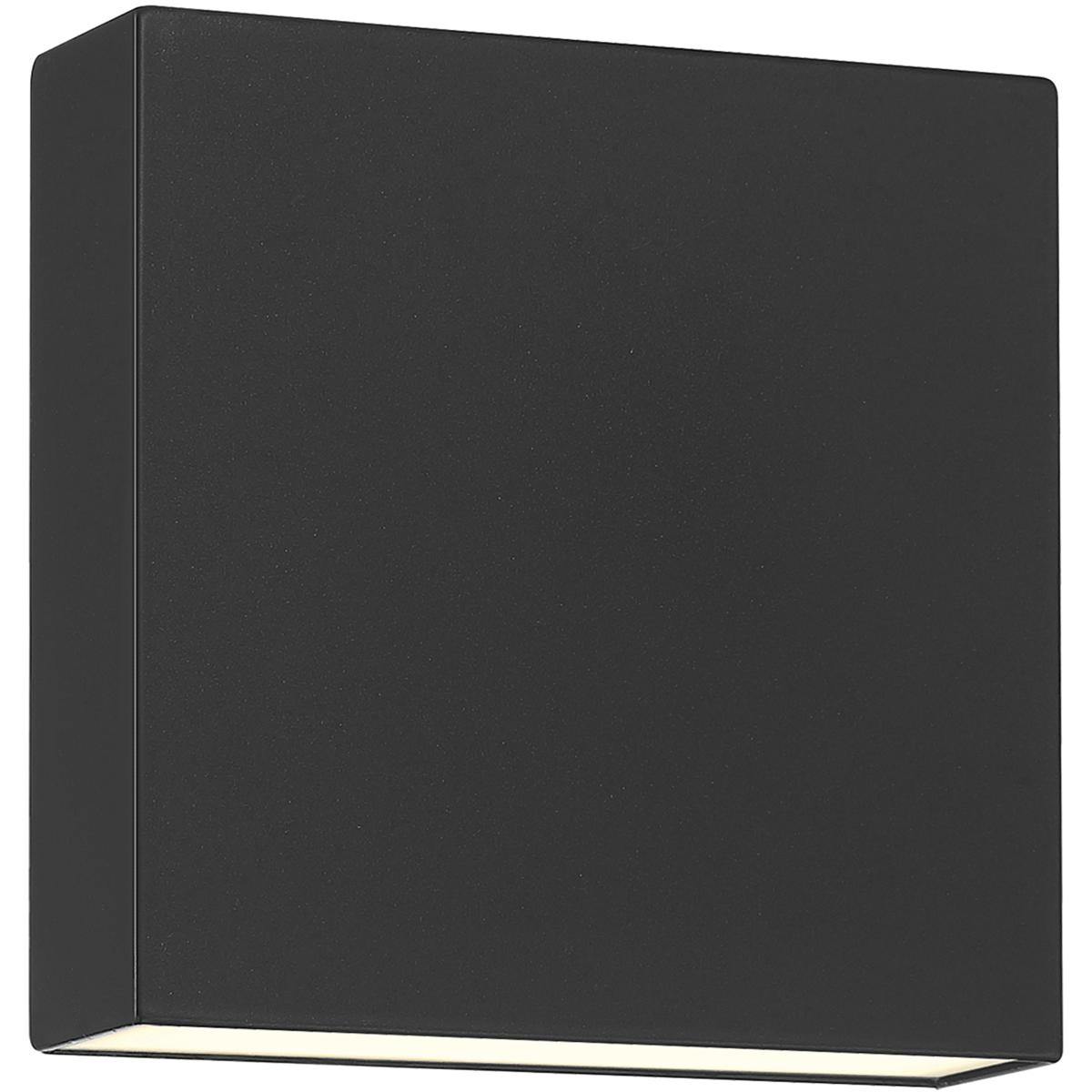 Strand, BiDirectional Outdoor LED Wall Mount, Black Finish, Frosted Glass