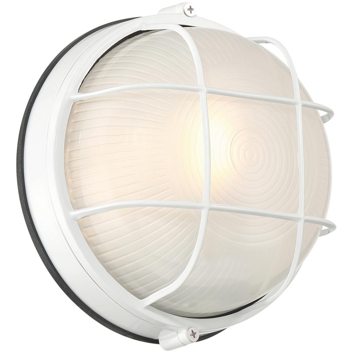 Access 20196MG-WH/FST Nauticus Round Dual Mount 1 Light 10 inch White Outdoor Wall Sconce