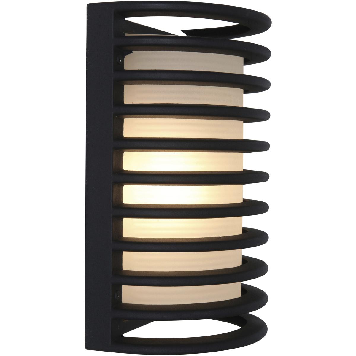 Access 20265LEDDMGLP-BL/RFR Bermuda 10.5 inch Black Outdoor Wall Sconce