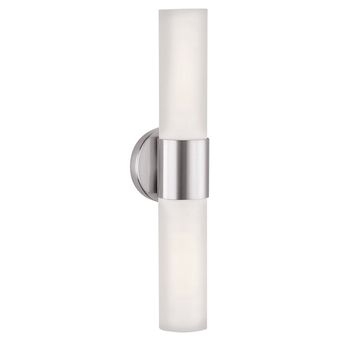 20442LEDDLP-BS-OPL 5 in. Aqueous LED ADA Wall Sconce Light with 2-Light Wall Fixture, Brushed Steel