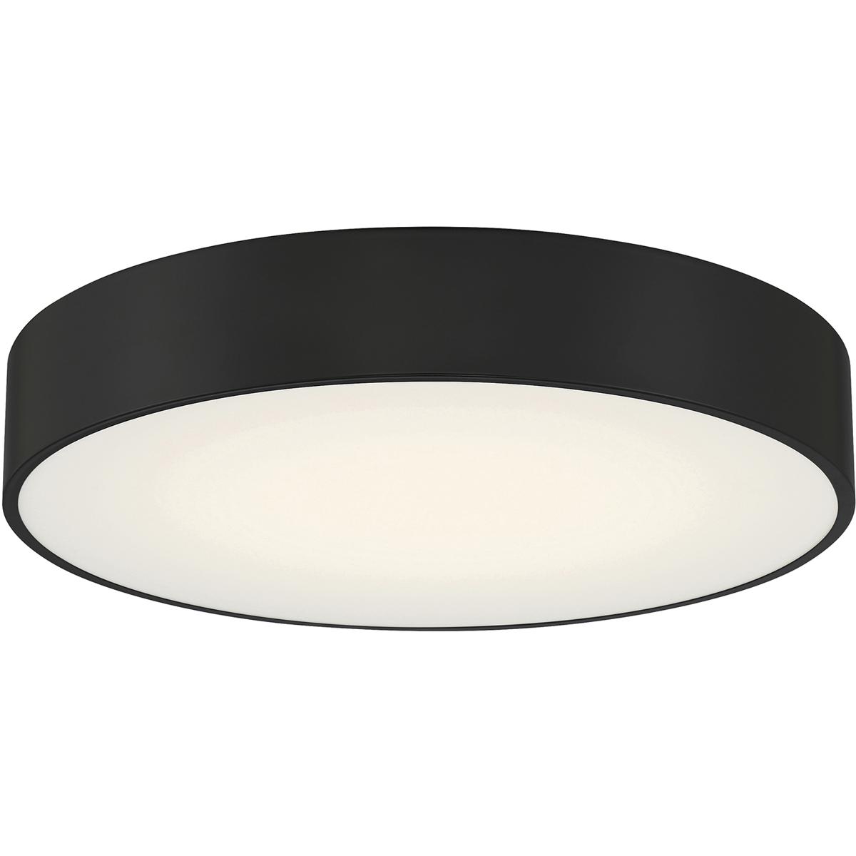 Access 49960LEDDCS-BL/ACR Como LED 13.75 inch Black and White Flush Mount Ceiling Light