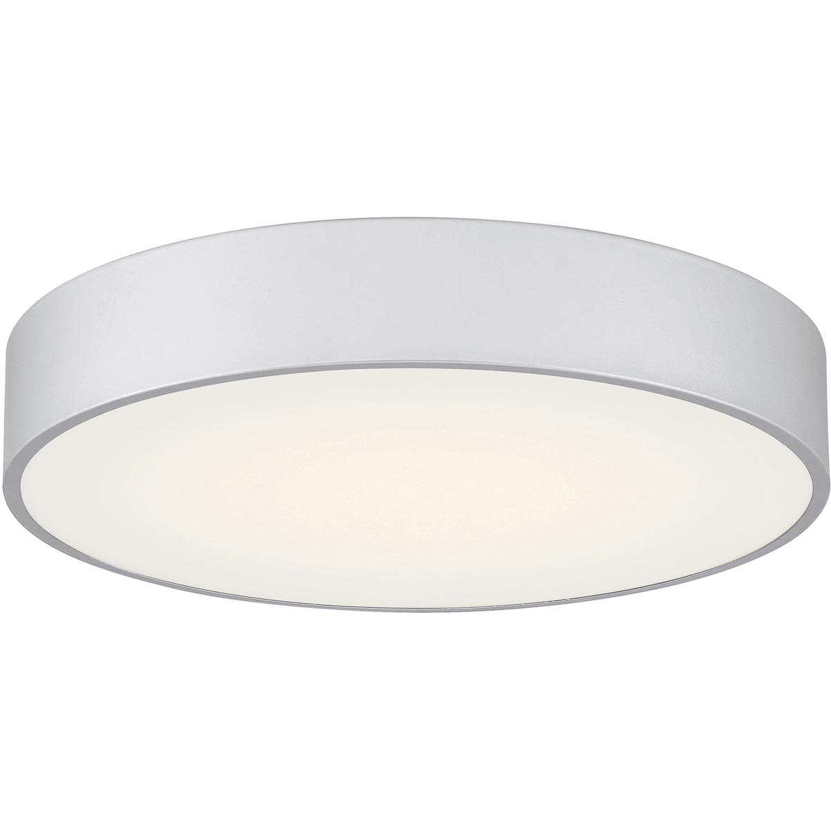 Access 49961LEDDCS-SAT/ACR Como LED 17.75 inch Satin and White Flush Mount Ceiling Light