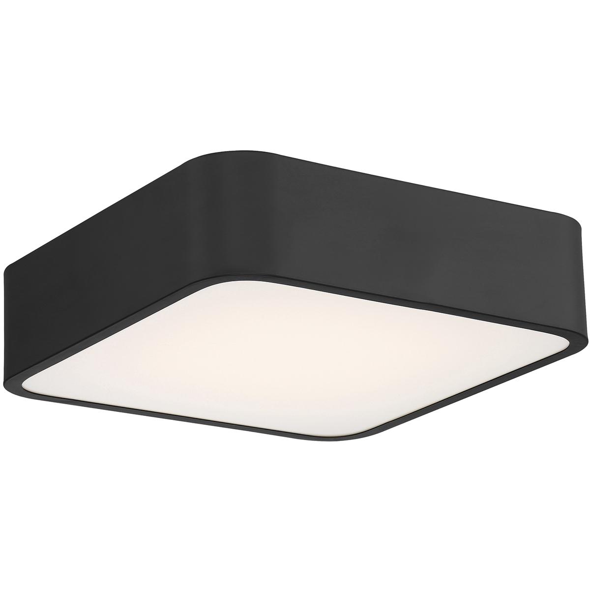 Access 49980LEDDCS-BL/ACR Granada LED 12 inch Black and White Flush Mount Ceiling Light