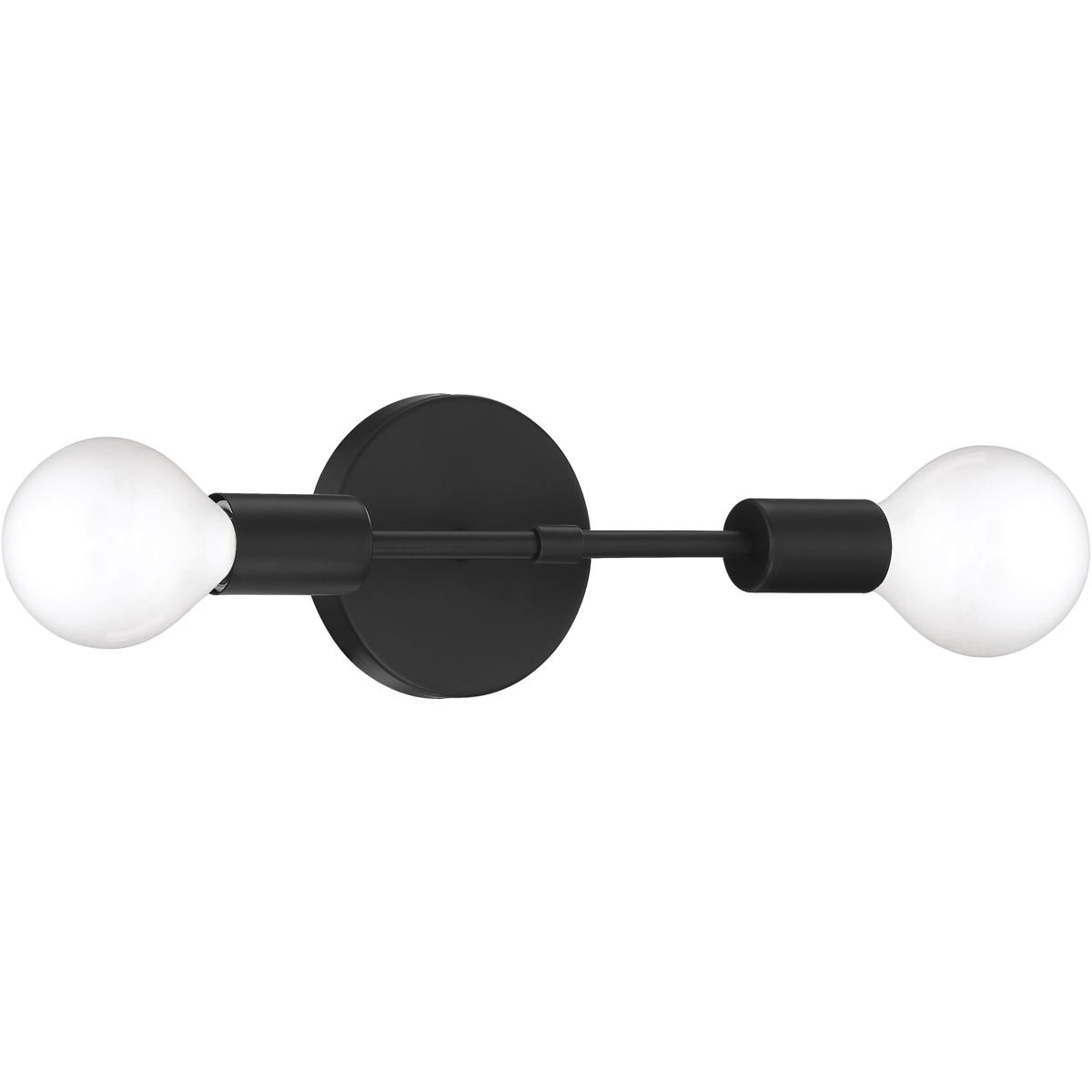 Access 62302LEDDLP-MBL Iconic G 2 Light 20 inch Matte Black Wall Sconce Wall Light