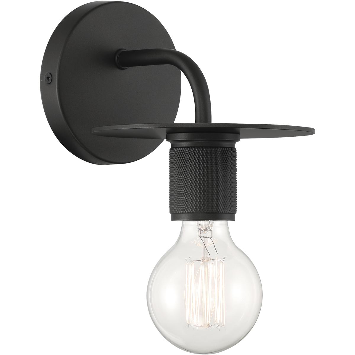 Access 62339-BL Central 1 Light 6 inch Black Wall Sconce Wall Light