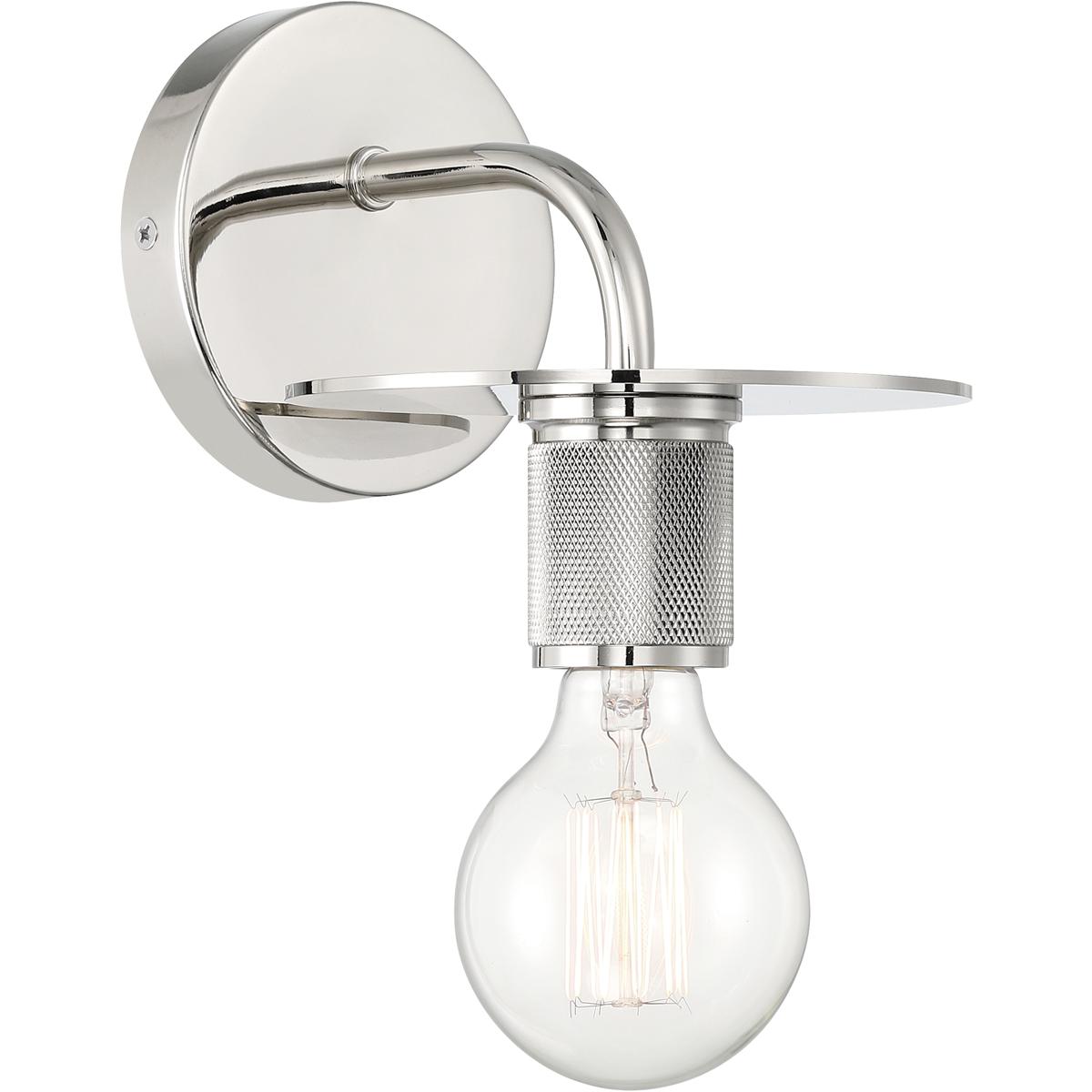 Access 62339-PN Central 1 Light 6 inch Polished Nickel Wall Sconce Wall Light
