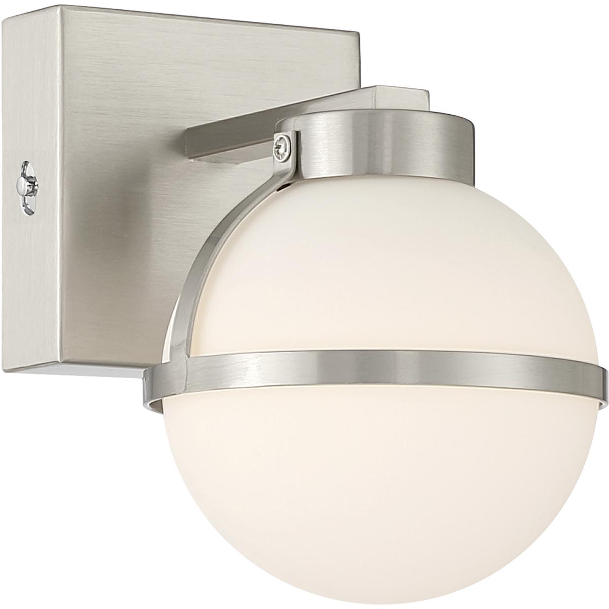 Access 62641LEDDCS-BS/OPL Emma 5.5 inch Brushed Steel Wall Sconce Wall Light