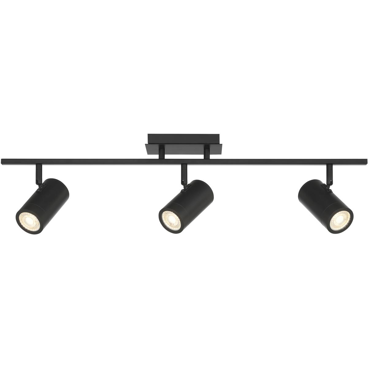 63103LEDDLP-MBL 120V Prado 3 Light Adjustable LED Track, Matte Black