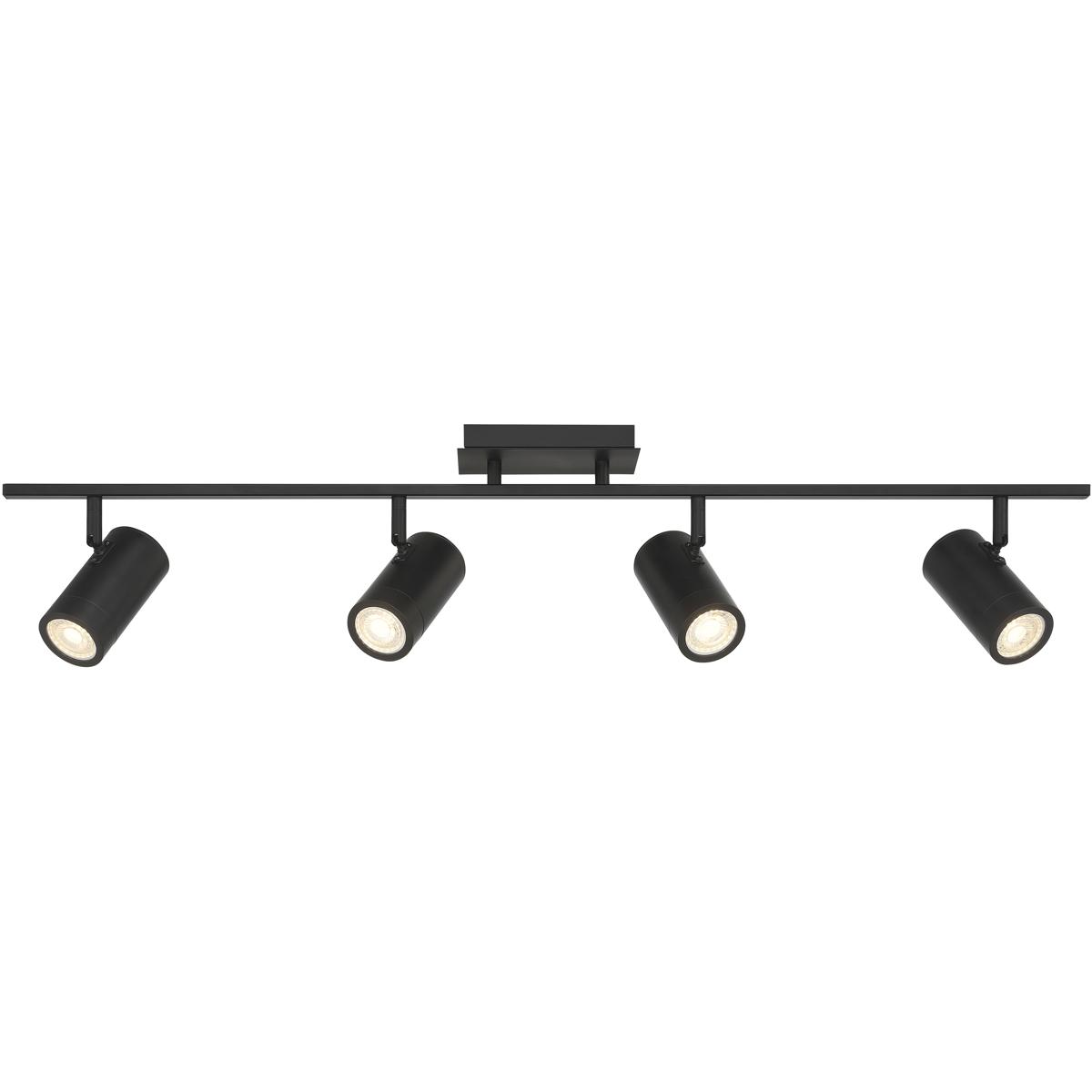 63104LEDDLP-MBL 120V Prado 4 Light Adjustable LED Track, Matte Black