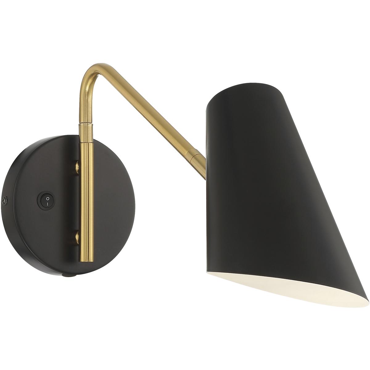 Access 72014LEDD-BWA Eames 1 Light 4.75 inch Black Reading Light Wall Light