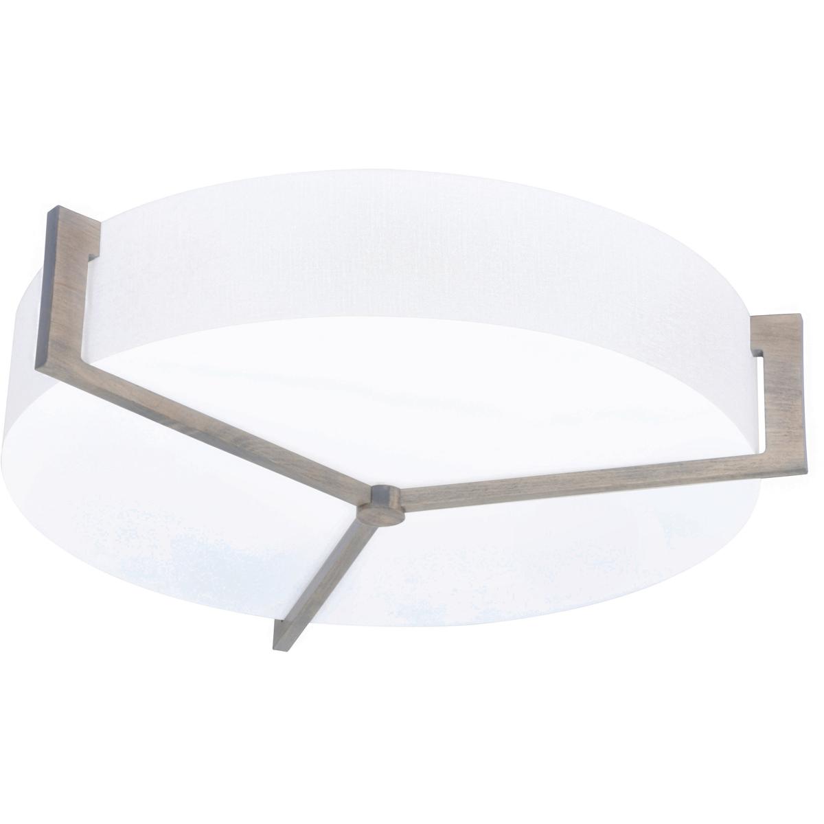 AFX APF1932LAJUDWG-LW Apex 1 Light 21.25 inch Weathered Grey Flush Mount Ceiling Light in Linen White