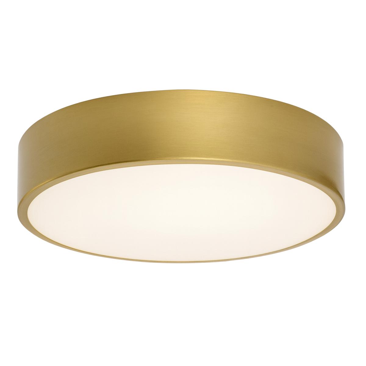 AFX BAYF12LAJUDLB Bailey LED 12 inch Light Antique Brass Flush Mount Ceiling Light