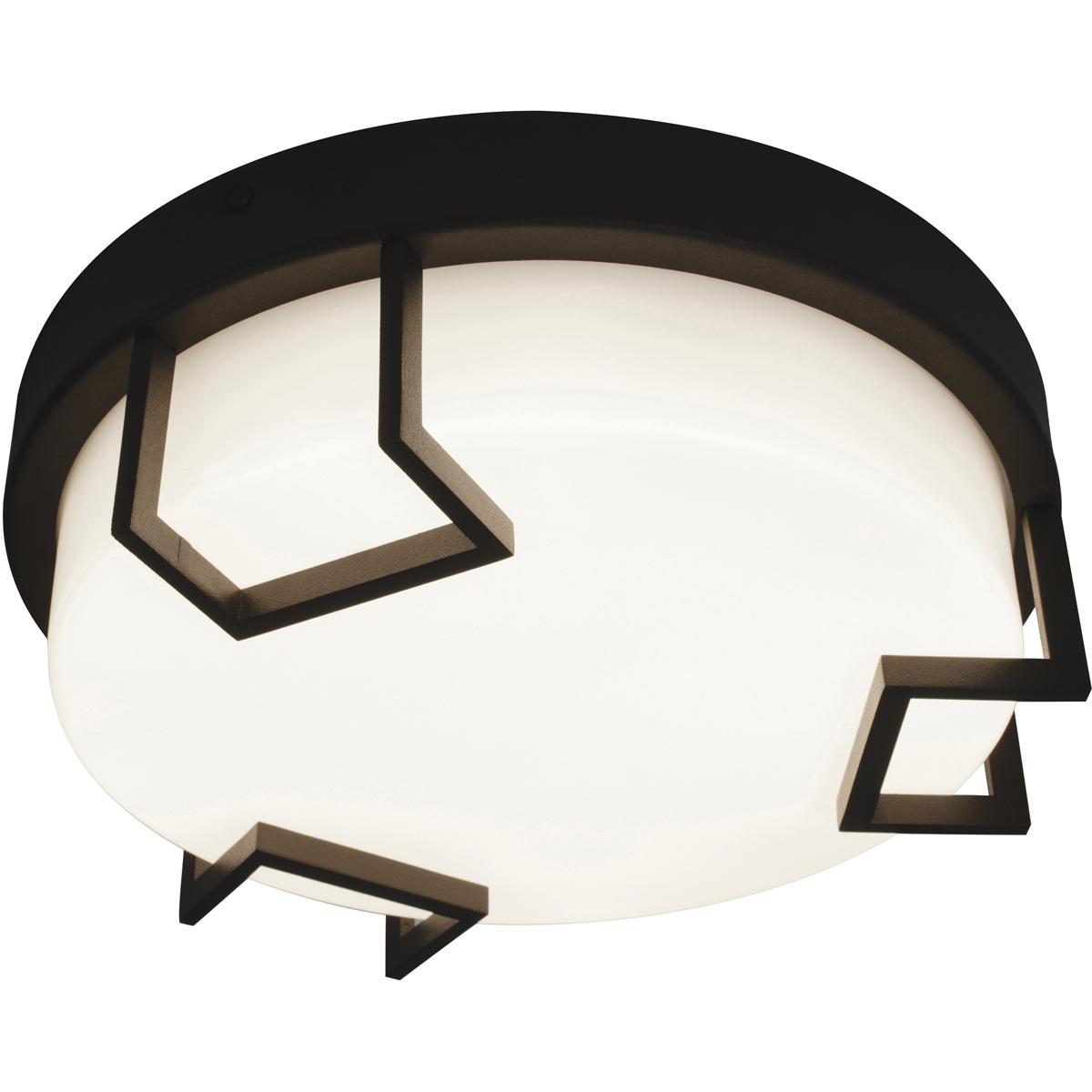 AFX BMF1228LAJD2BZ Beaumont LED 12 inch Textured Bronze Flush Mount Ceiling Light