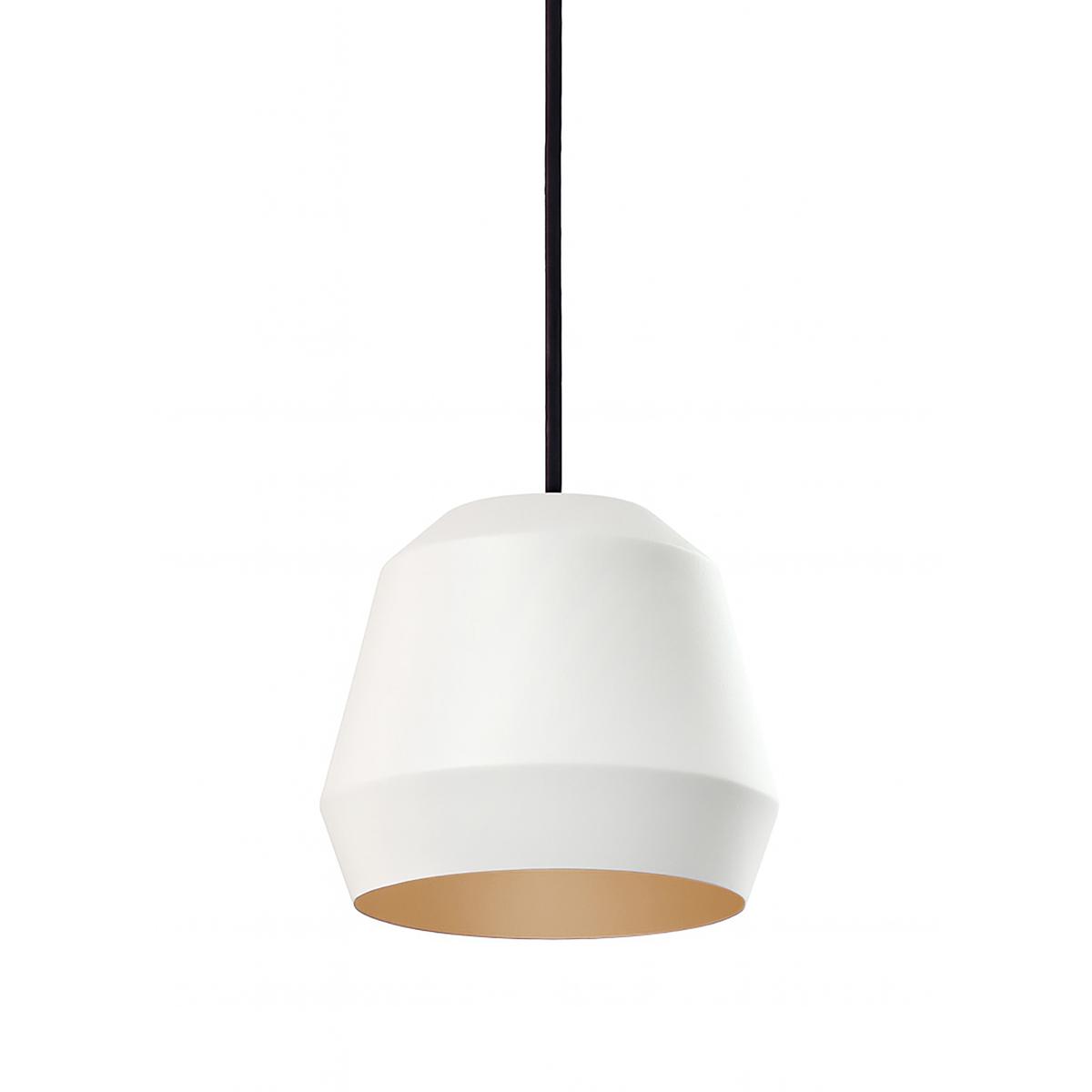 AFX BRXP10MBWHGD Bronx 1 Light 10 inch White, Gold Pendant Ceiling Light