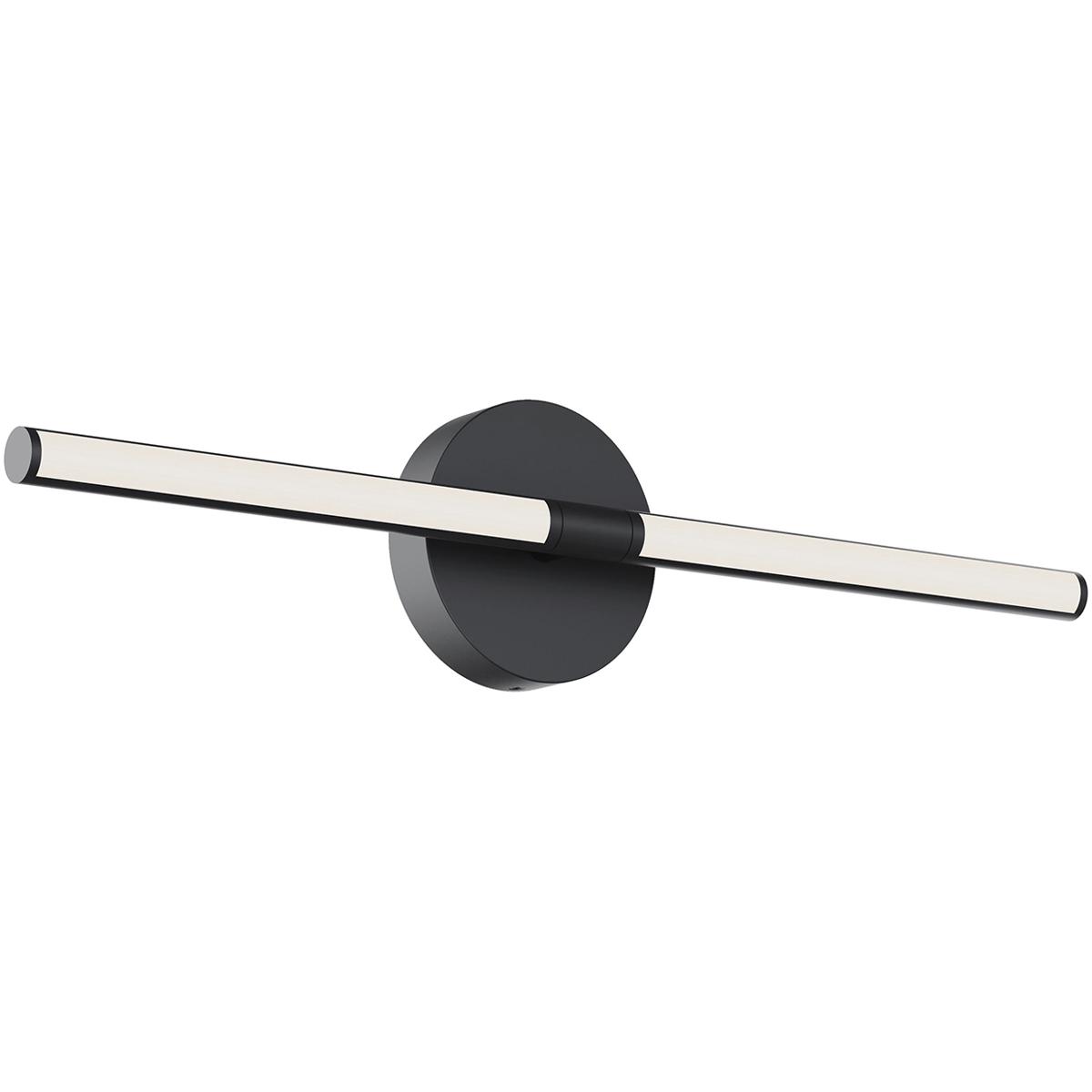 AFX CHIV2403LAJUDBK Chicago LED 24 inch Black Vanity Light Wall Light