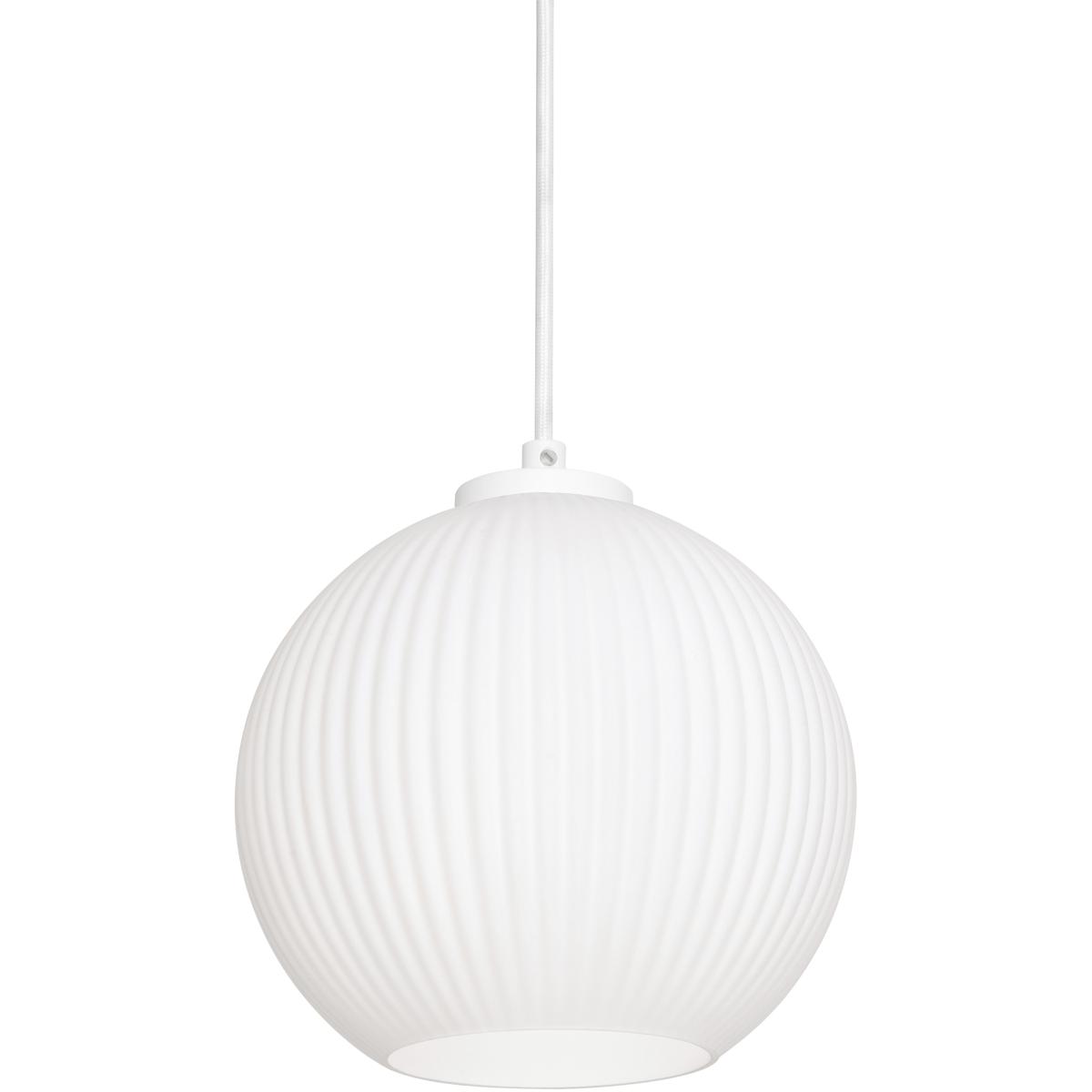 AFX CLEP08WH Cleo 1 Light 8 inch White Pendant Ceiling Light