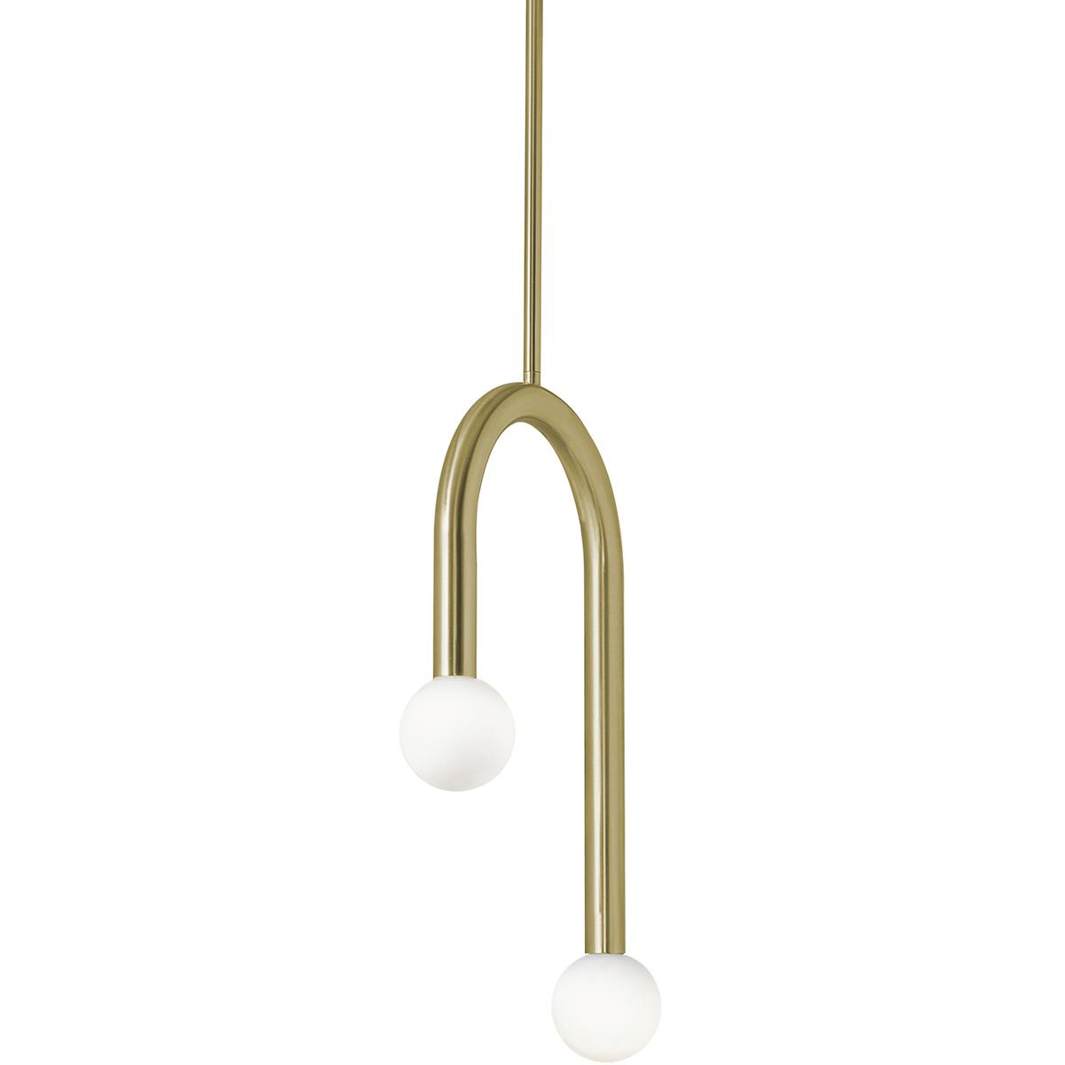 AFX COEP12LAJUDLB Colette LED 12 inch Light Antique Brass Pendant Ceiling Light