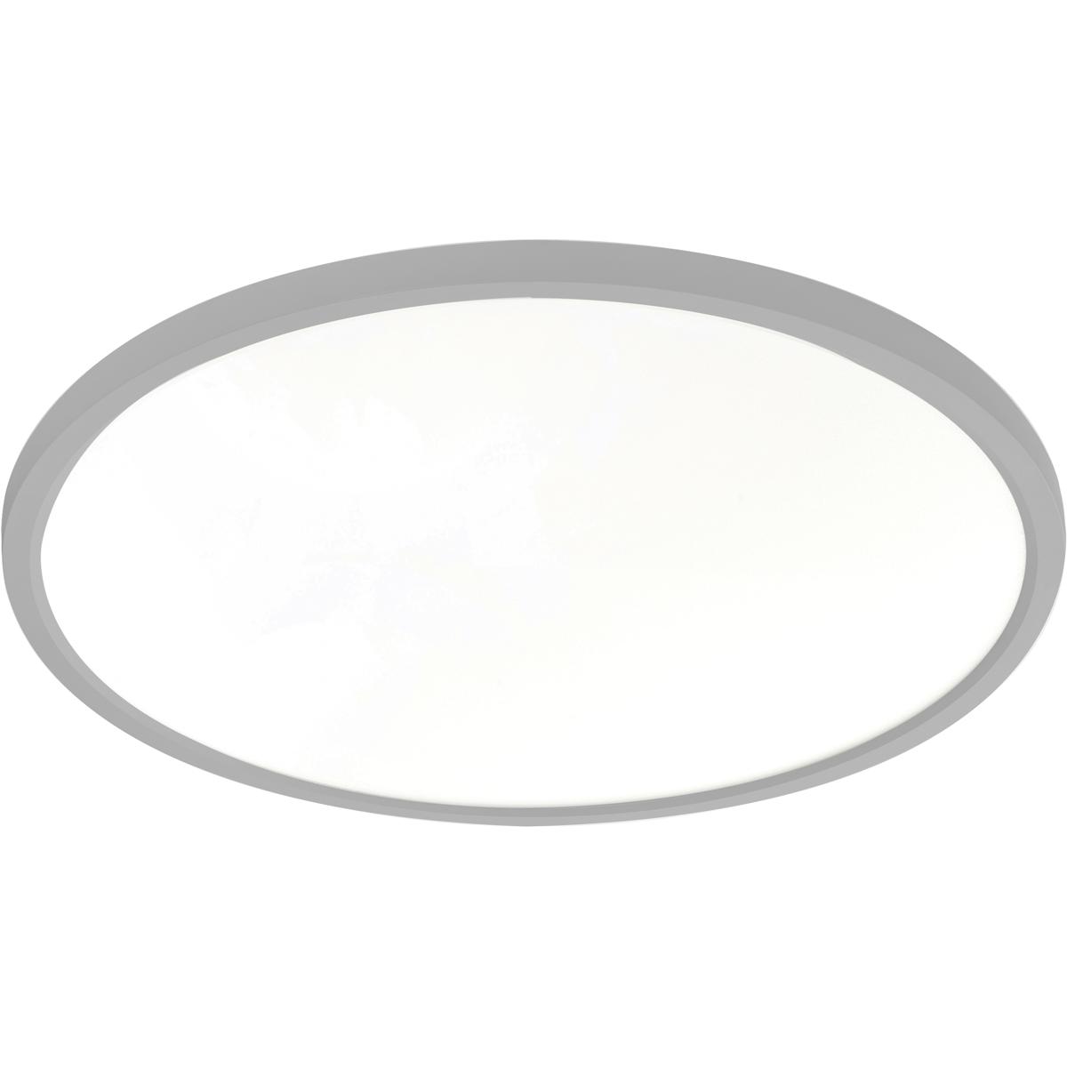 Edge Round, LED Flush Mount - 20in W - 0-10V (120-277V)/ TRIAC/ELV Dimmer Compatible, Satin Nickel