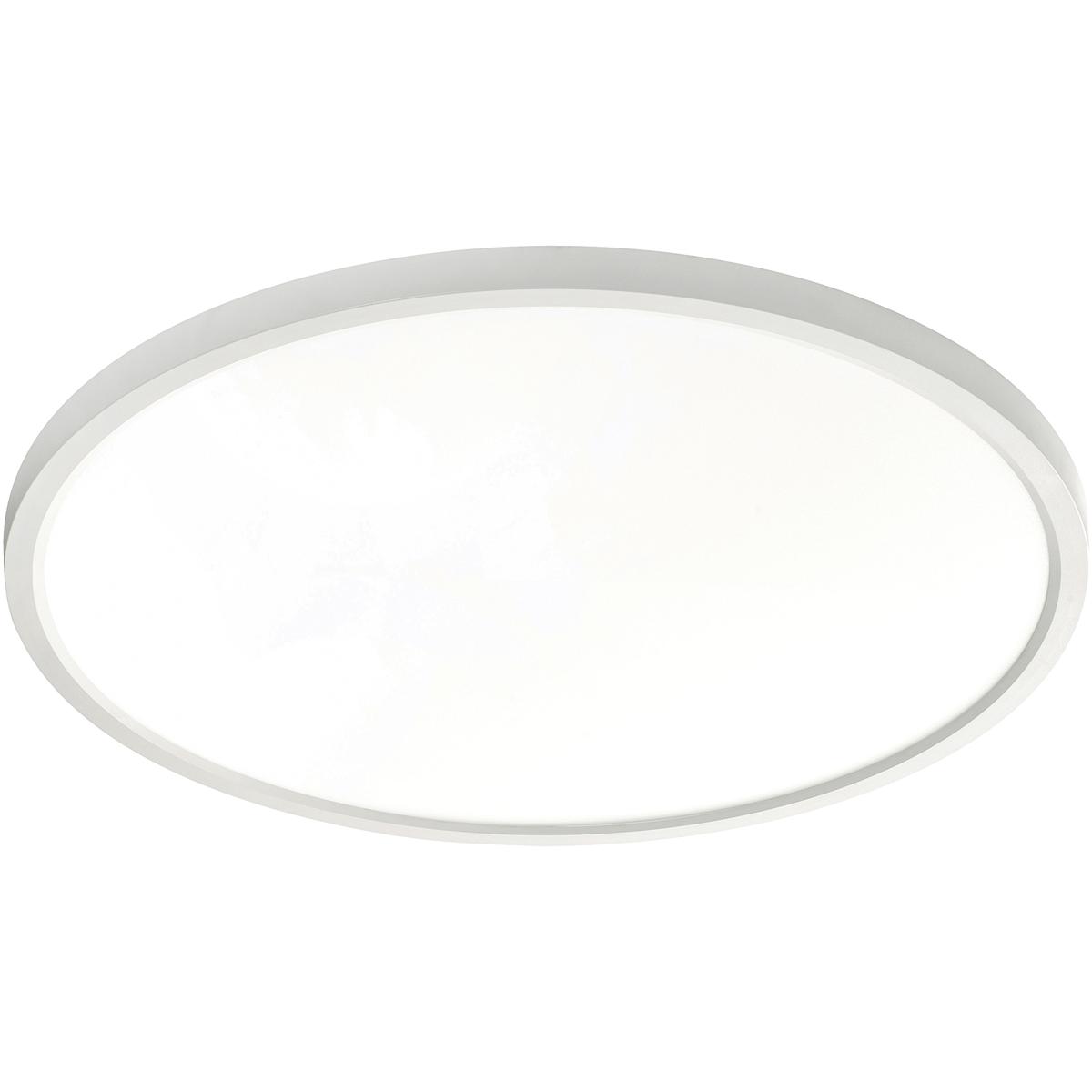 AFX EGRF2440LAJUDWH Edge Round LED 23.63 inch White Flush Mount Ceiling Light in 24 in