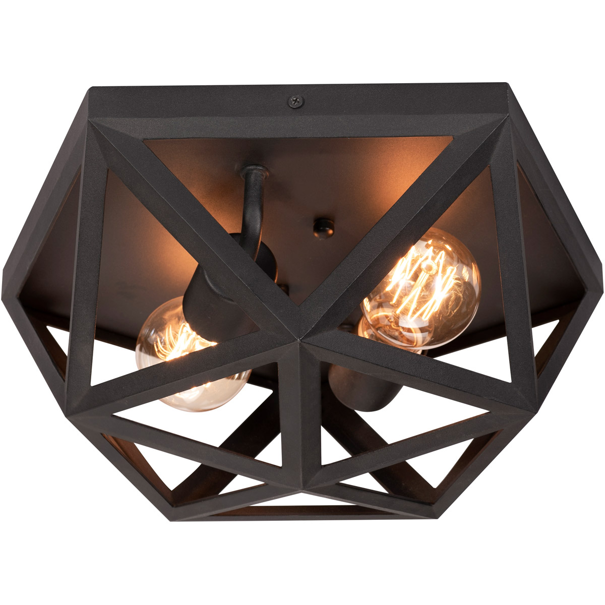 AFX KAIF13MBBK Kai 2 Light 13 inch Black Flush Mount Ceiling Light