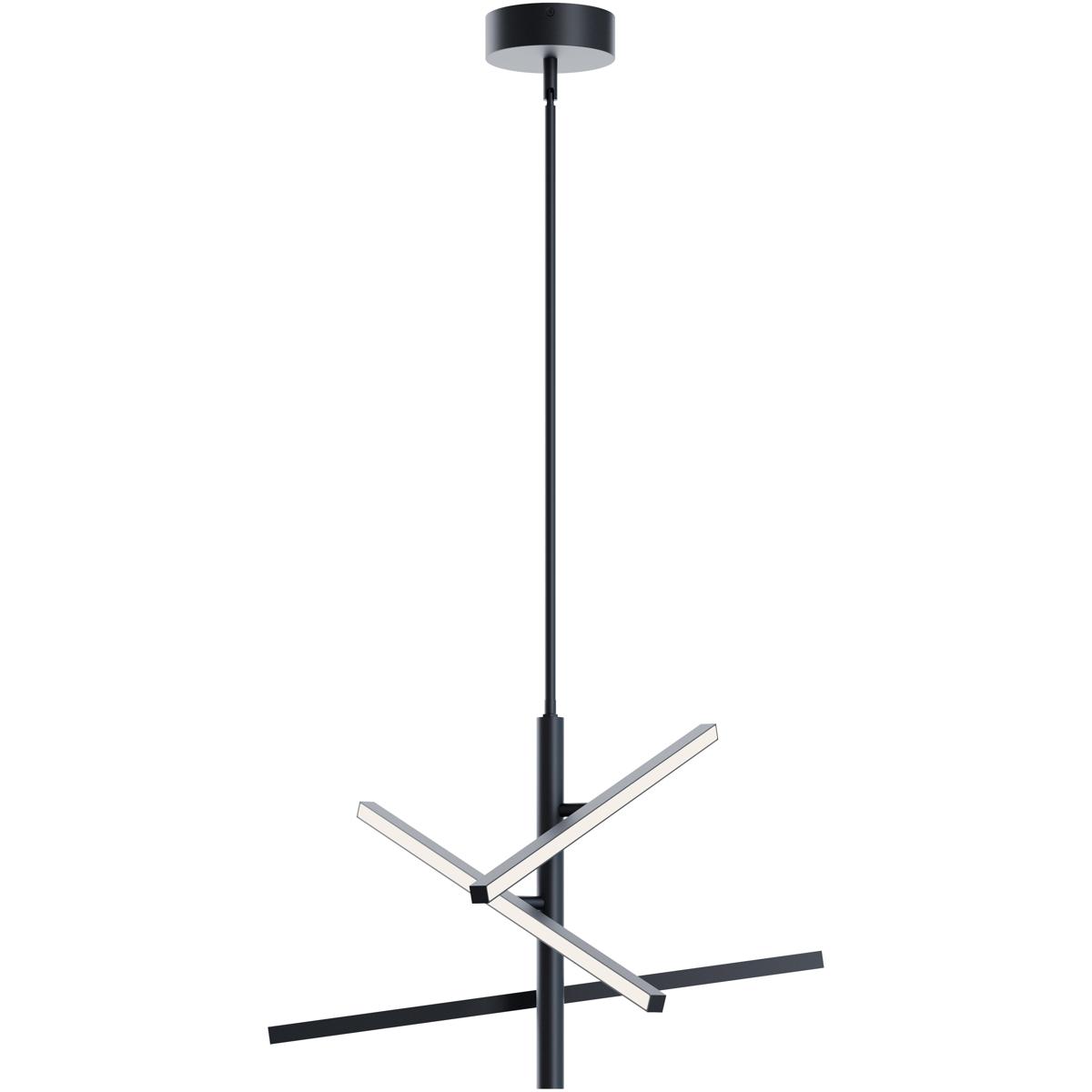 AFX KNOP24LAJUDBK Knoll LED 24 inch Black Pendant Ceiling Light