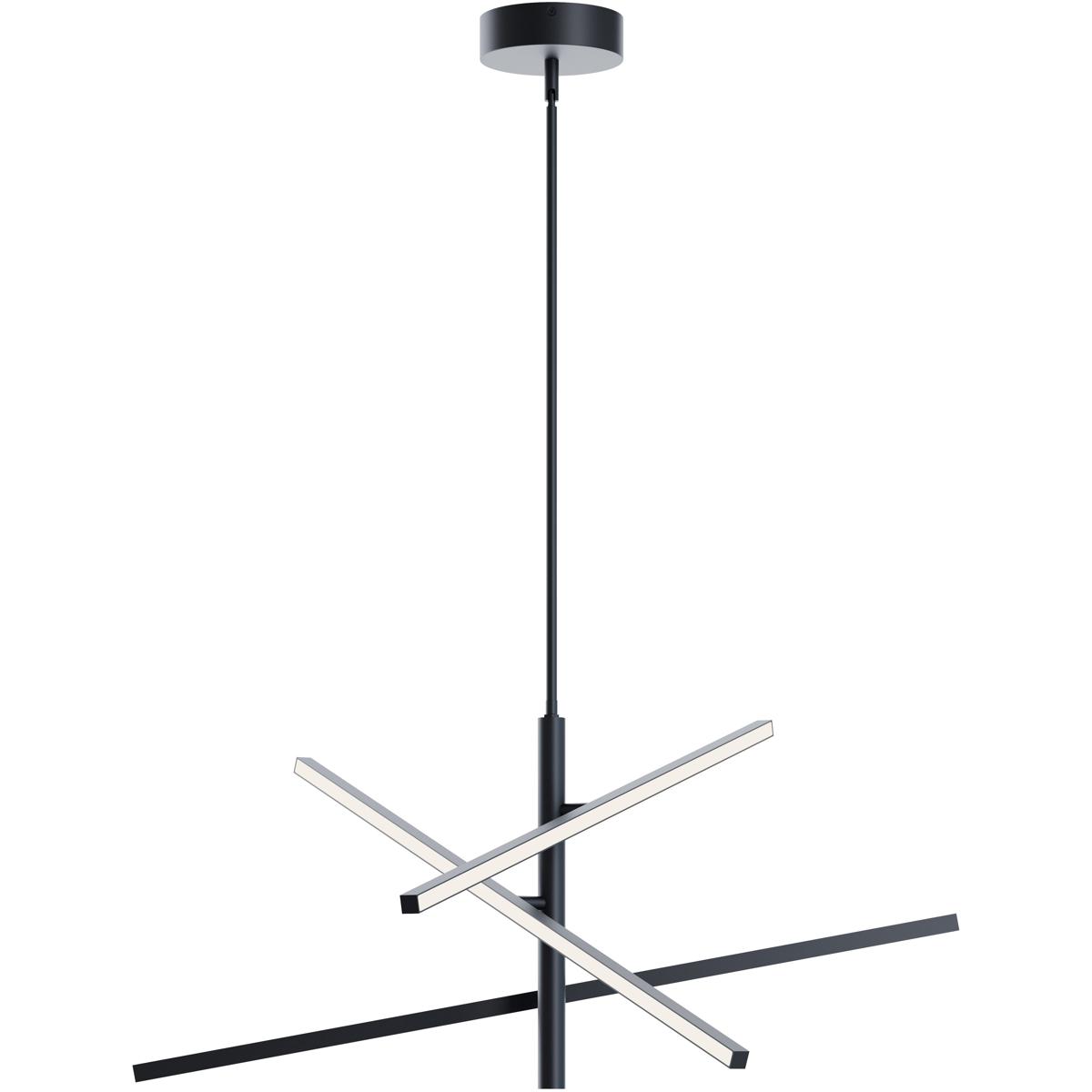AFX KNOP36LAJUDBK Knoll LED 36 inch Black Pendant Ceiling Light