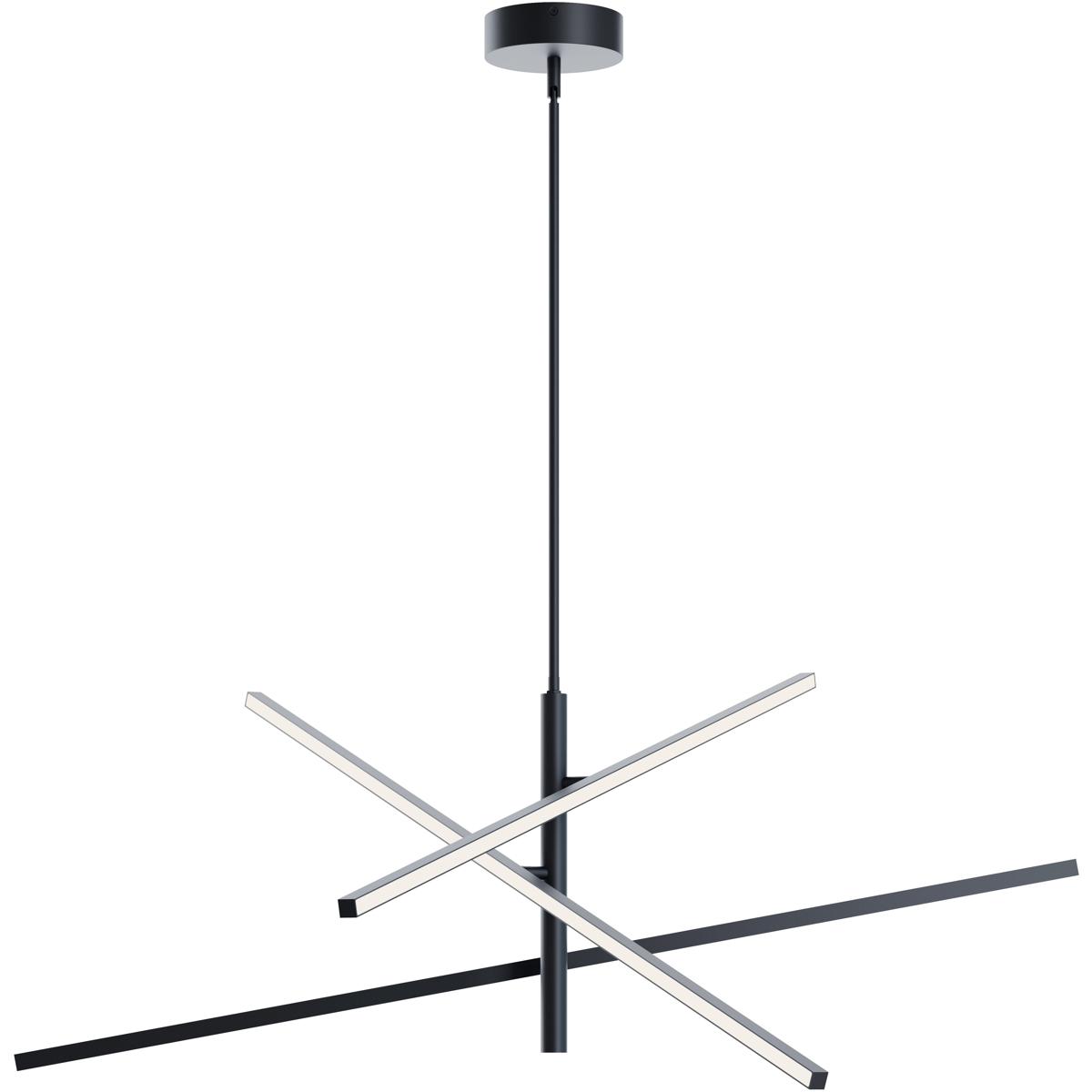 AFX KNOP48LAJUDBK Knoll LED 48 inch Black Pendant Ceiling Light