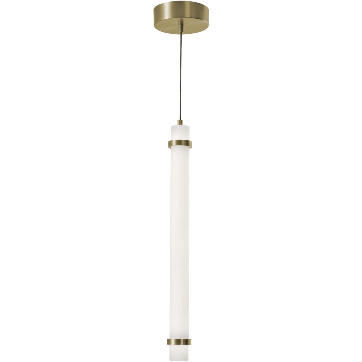 AFX MIAP24LAJUDLB Miami LED 5.88 inch Light Antique Brass Pendant Ceiling Light