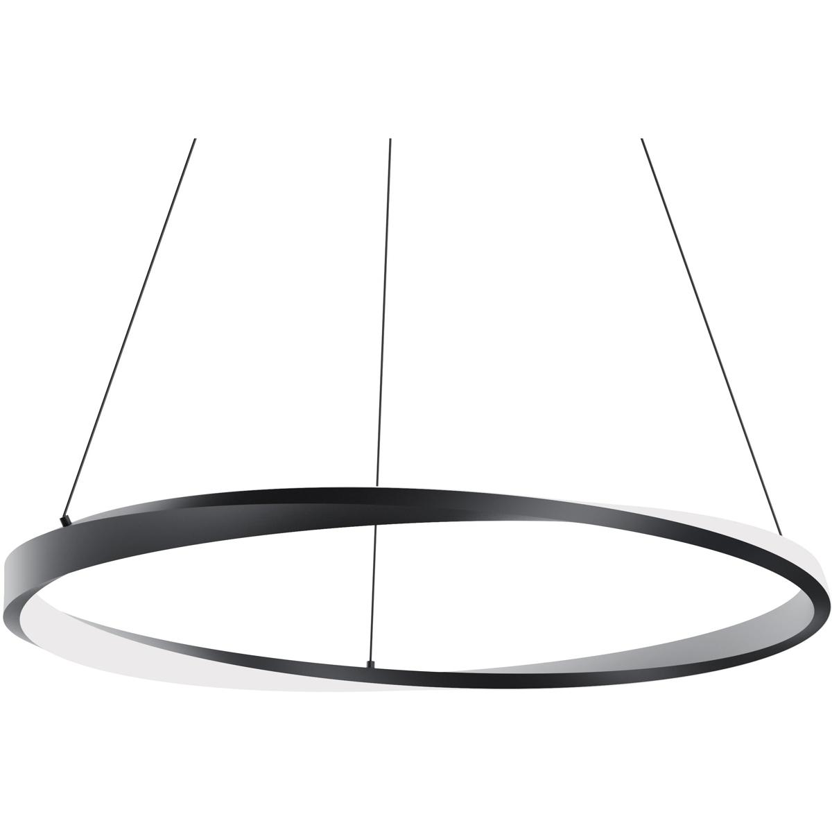 AFX OBRP40LAJUDBK Oberon LED 40 inch Black Pendant Ceiling Light