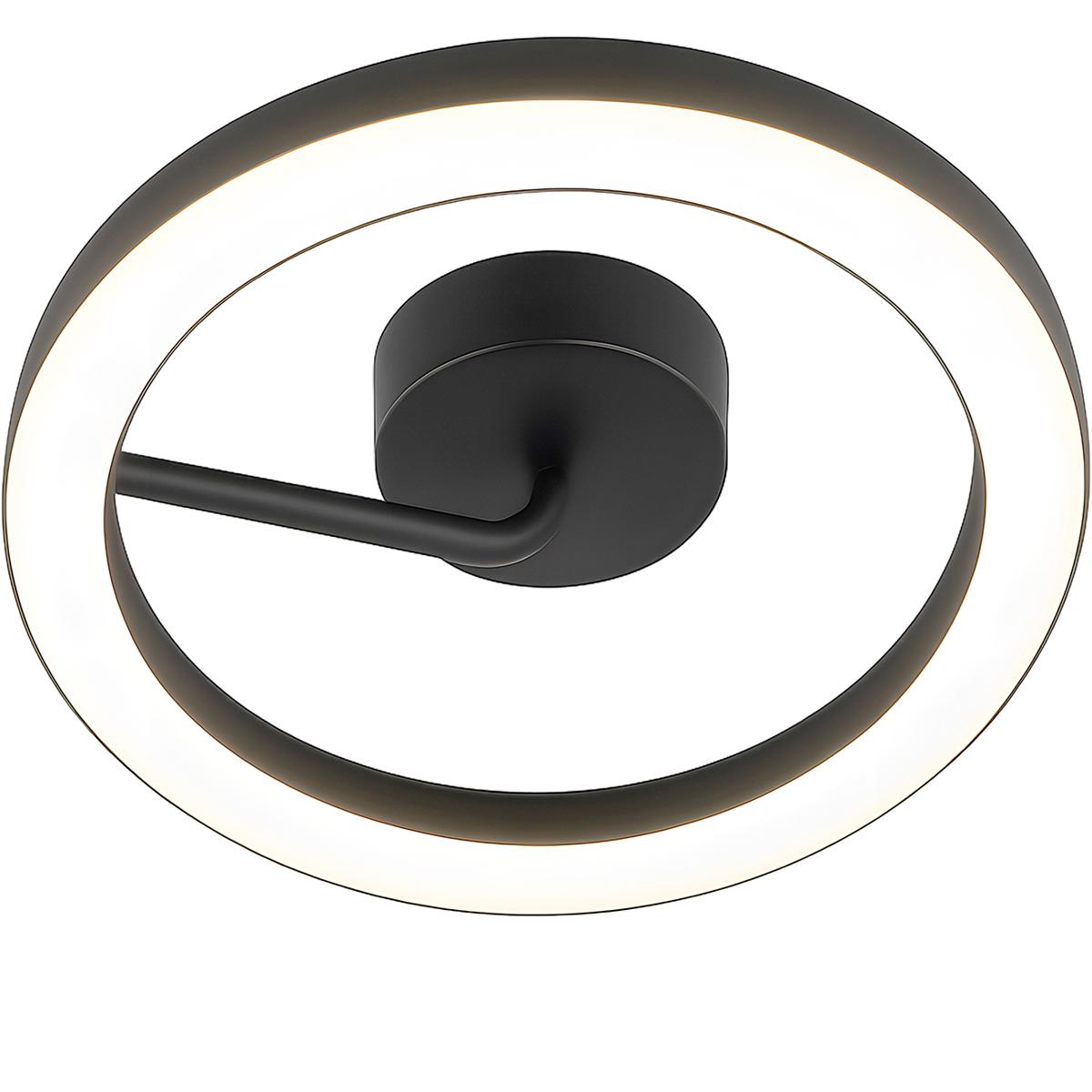 AFX ONEF18LAJUDBK One LED 18 inch Black Flush Mount Ceiling Light