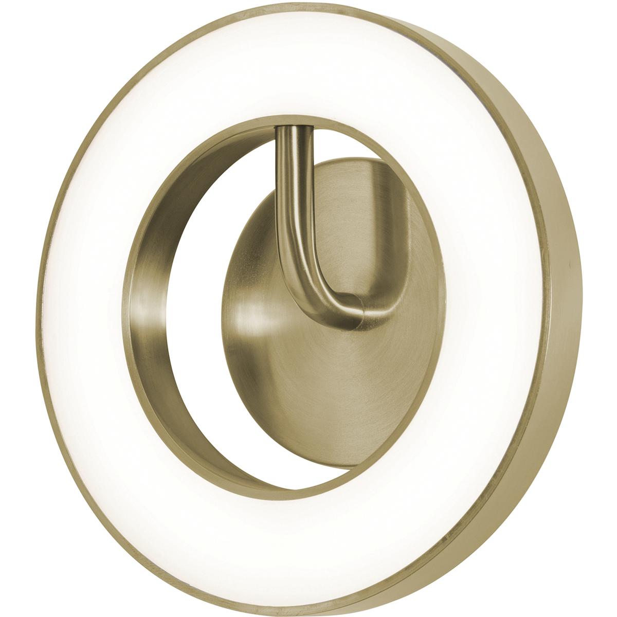 AFX ONES1010LAJUDLB One LED 9.61 inch Light Antique Brass Wall Sconce Wall Light