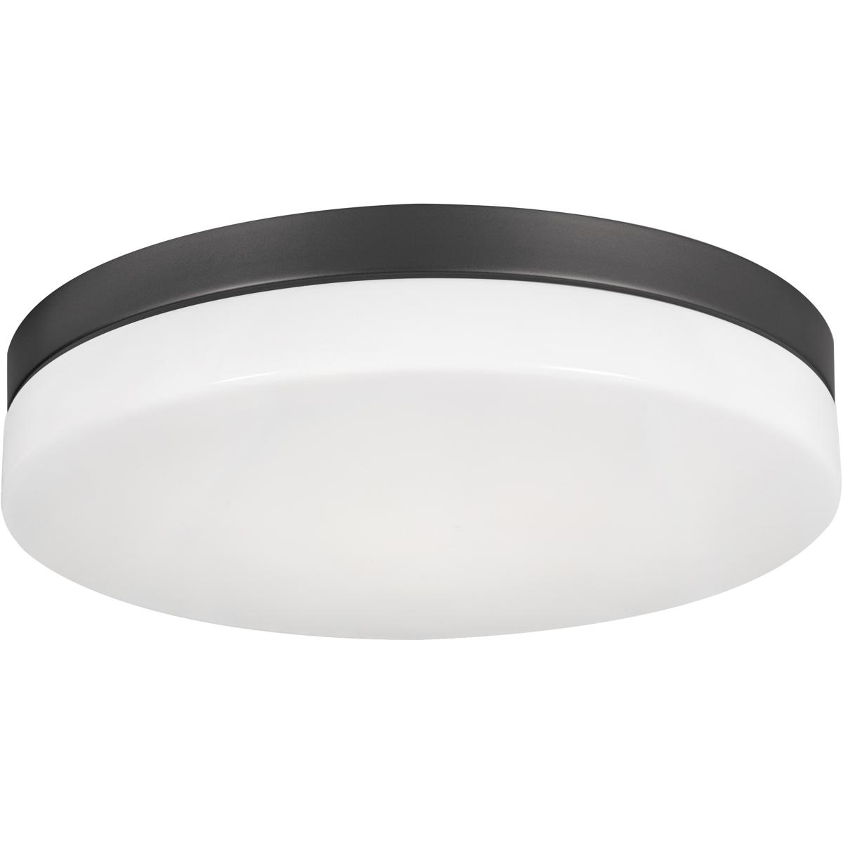 AFX OSCF11LAJD1BK Oscar LED 11 inch Black Flush Mount Ceiling Light