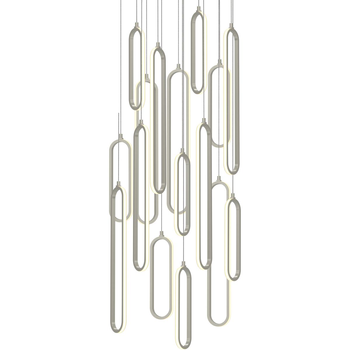 AFX SIEP99LAJD1NPRND16 Sienna LED 24 inch Painted Nickel Pendant Ceiling Light in 16