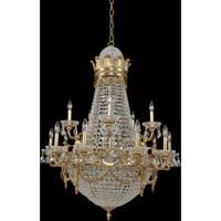Allegri 020451-003-FR001 Marseille 25 Light 36 inch Antique Brass Chandelier Ceiling Light