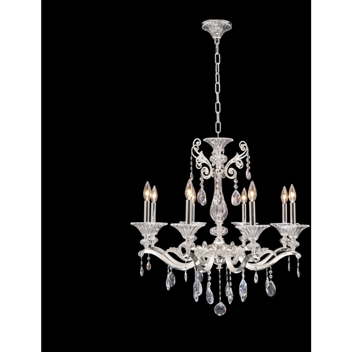 Allegri 020152-017-SS001 Vasari 8 Light 29 inch Two Tone Silver Chandelier Ceiling Light