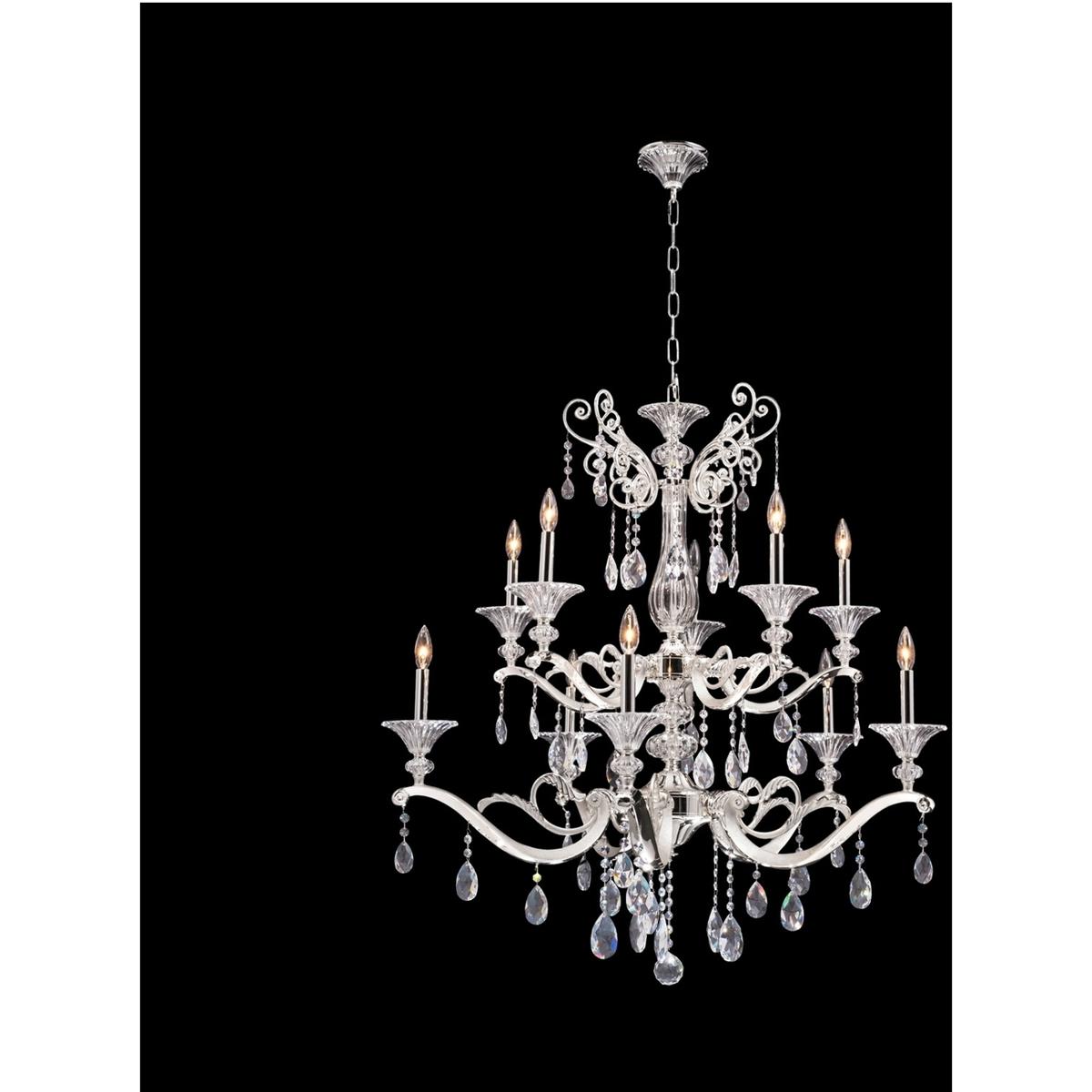 Allegri 020154-017-SS001 Vasari 10 Light 37.5 inch Two Tone Silver Chandelier Ceiling Light