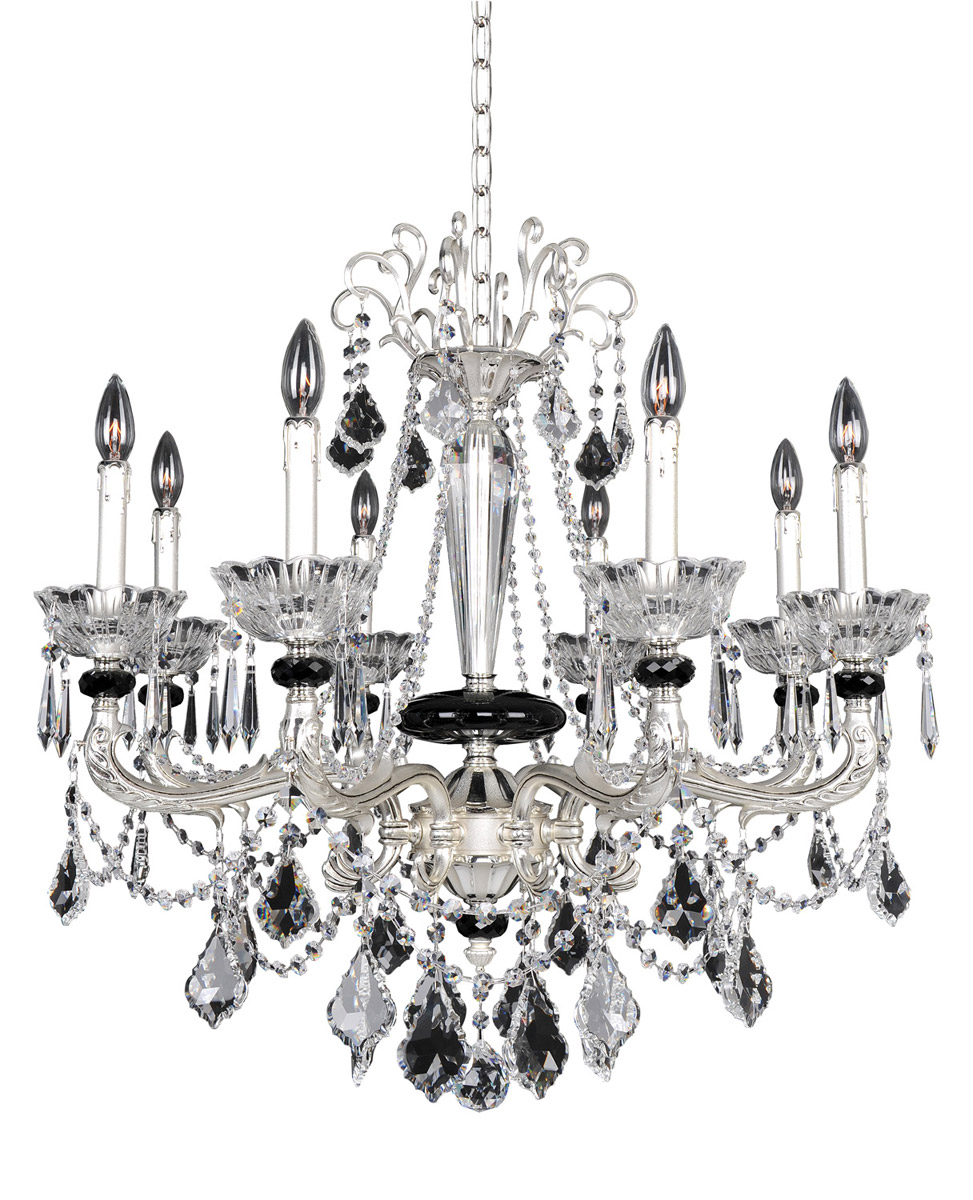 Allegri 024452-017-FR001 Campra 8 Light 30.5 inch Two-Tone Silver Chandelier Ceiling Light